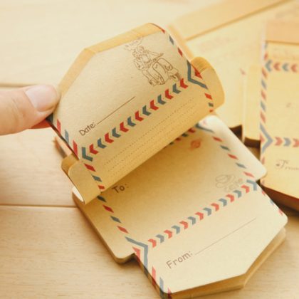 45 Pcs Mini Retro Vintage Kraft Paper Envelopes